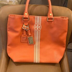 Tory Burch Orange Tote Bag